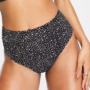 Nike Black Adventure Reversible‎ High-Waist Cheeky Bikini Bottoms - Women's L